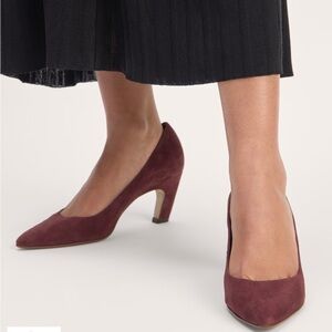 Everlane The Banana Pump in Dark Mahogany Suede Size 8.5
